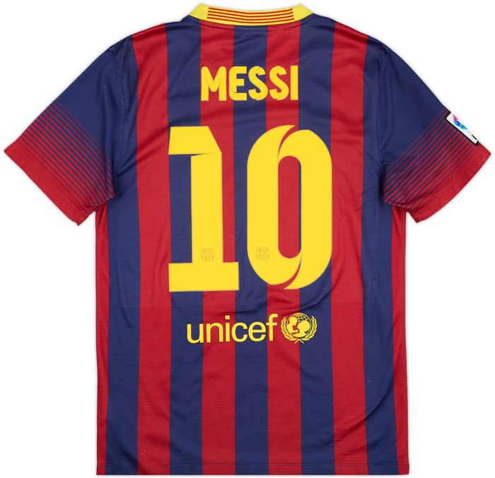 2013-14 Barcelona Home Shirt Messi #10 - 6/10 - (S)