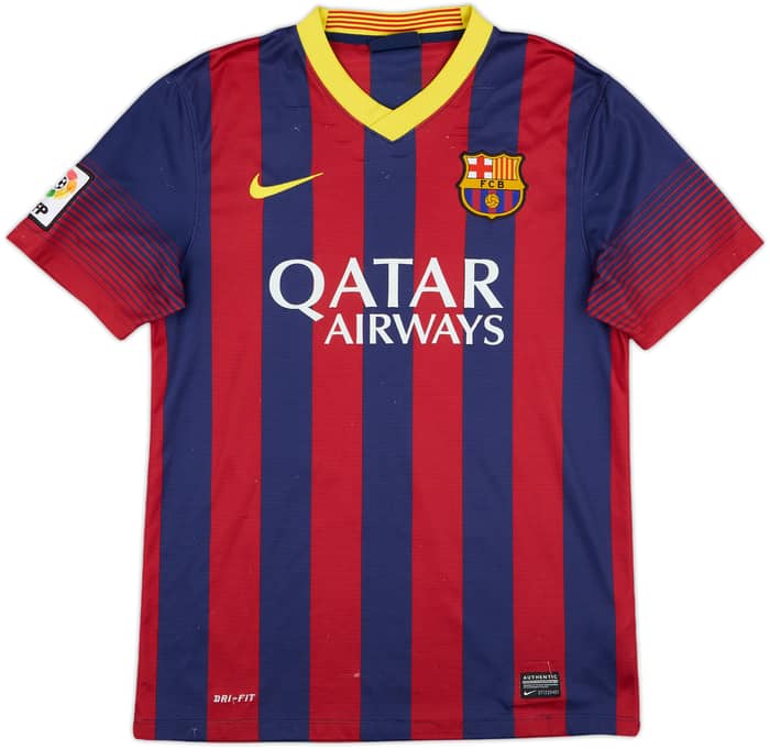 2013-14 Barcelona Home Shirt Messi #10 - 6/10 - (S)