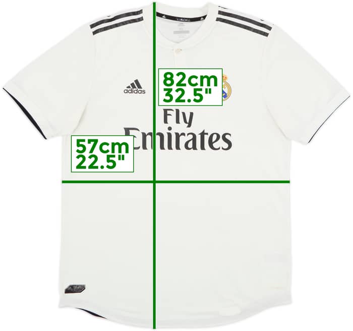 2018-19 Real Madrid Authentic Home Shirt - 7/10 - (XL)