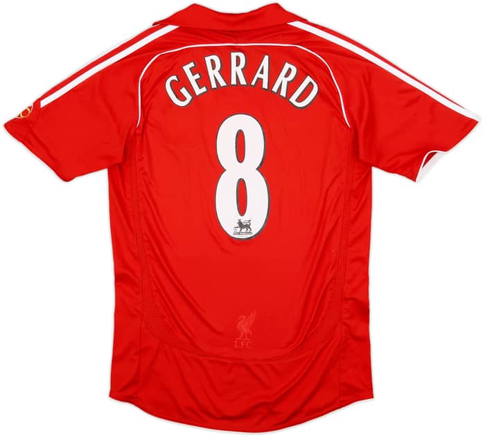 2006-08 Liverpool Home Shirt Gerrard #8 - 6/10 - (S)