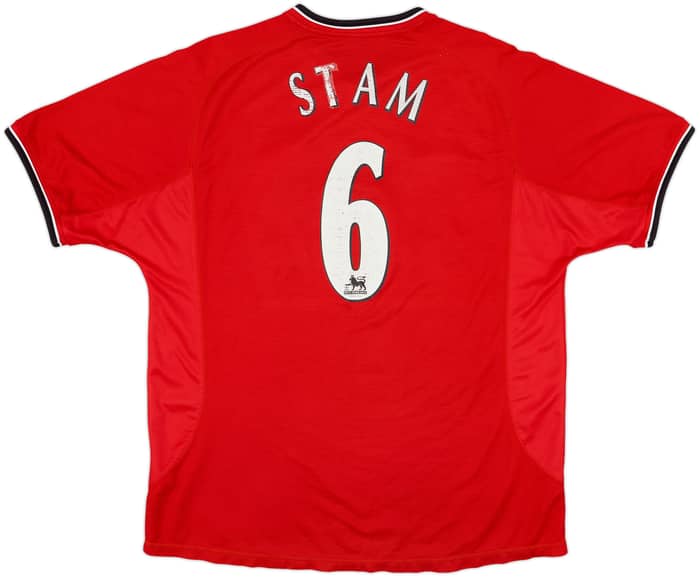 2000-02 Manchester United Home Shirt Stam #6 - 4/10 - (XL)