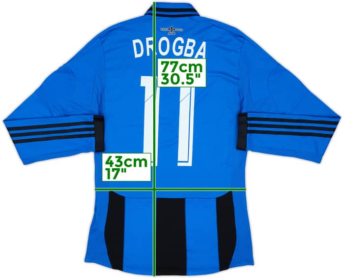 2013-14 Montreal Impact Authentic Home L/S Shirt Drogba #11 - 5/10 - (M)