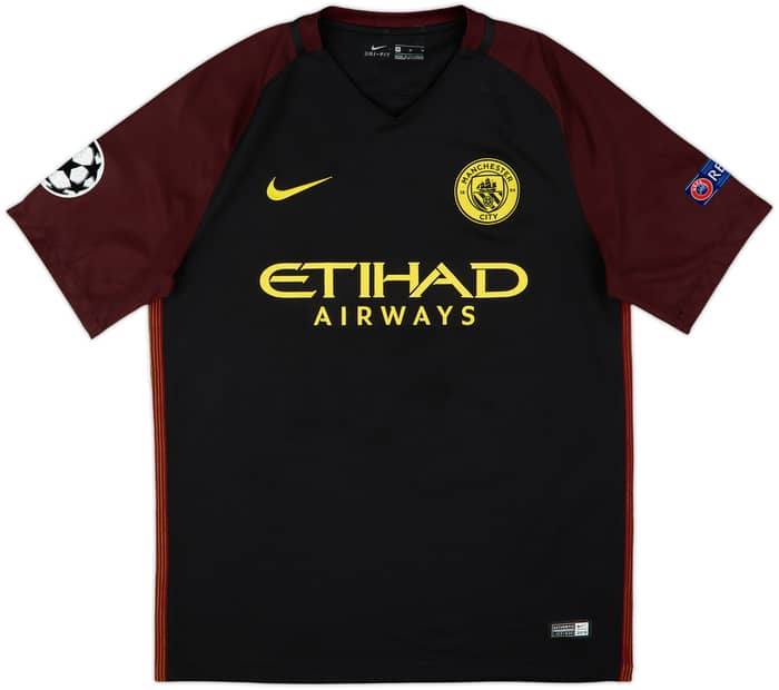 2016-17 Manchester City Away Shirt Stones #24 - 9/10 - (M)