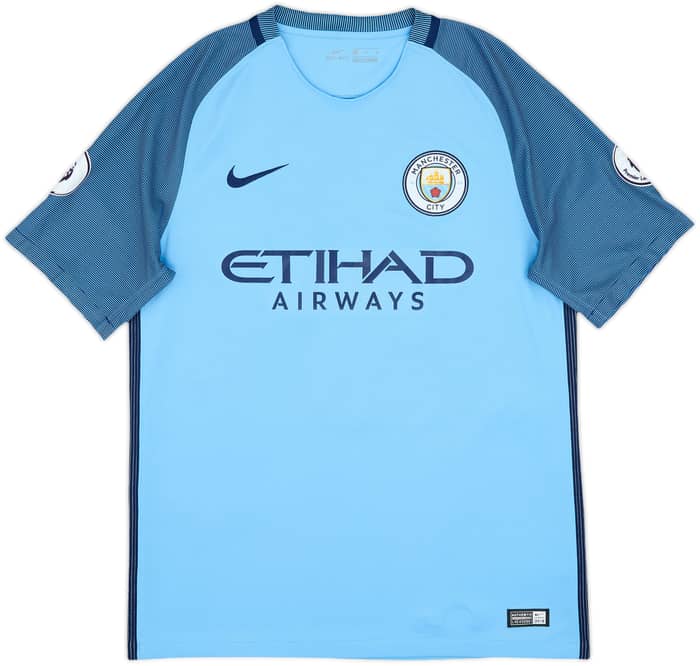 2016-17 Manchester City Home Shirt De Bruyne #17 - 8/10 - (M)