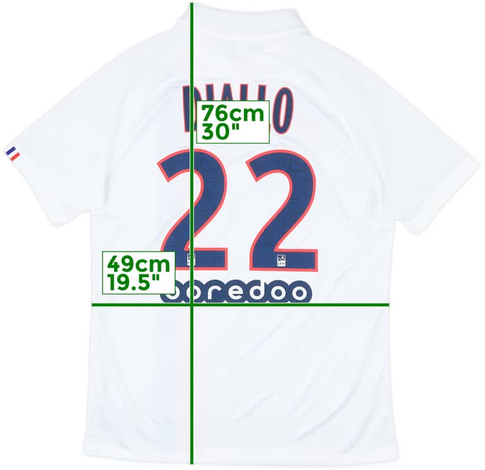 2019-20 Paris Saint-Germain Third Shirt Diallo #22 - 8/10 - (M)