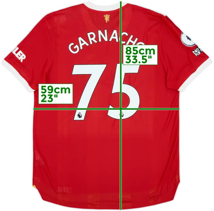 2021-22 Manchester United Authentic Home Shirt Garnacho #75 (XL)