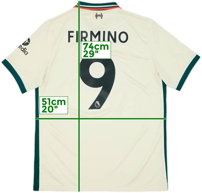 2021-22 Liverpool Away Shirt Firmino #9 - 9/10 - (L)
