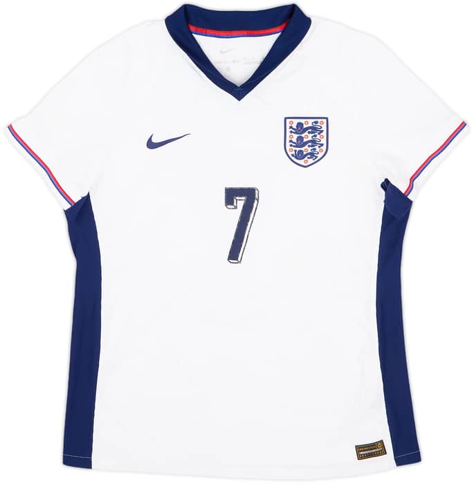 2024-25 England Home Shirt Saka #7 - 8/10 - (Women's M)