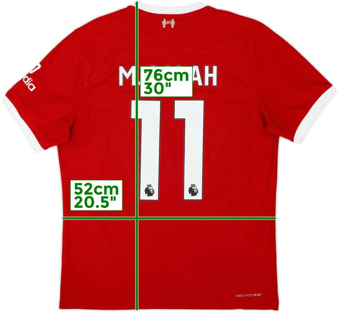2023-24 Liverpool Authentic Home Shirt M.Salah #11 - 8/10 - (L)