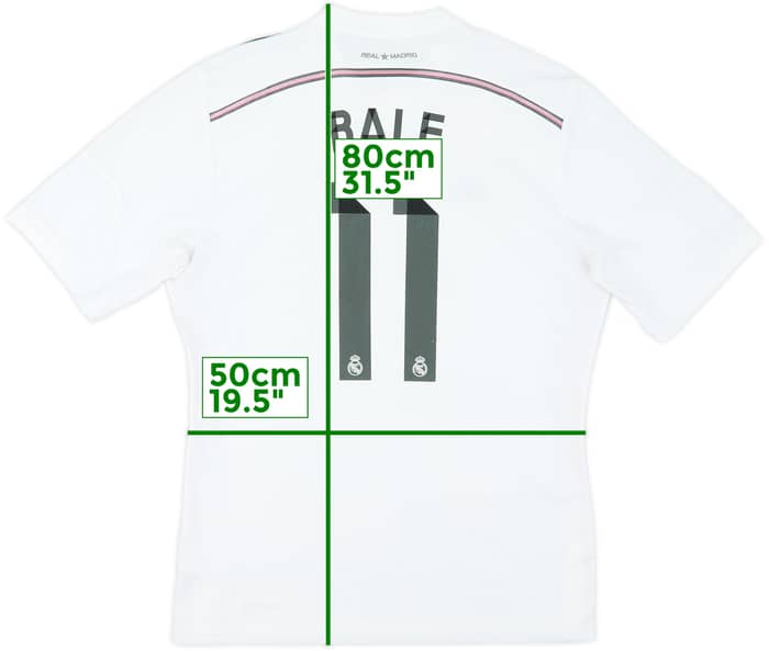 2014-15 Real Madrid Home Shirt Bale #11 - 7/10 - (XL)