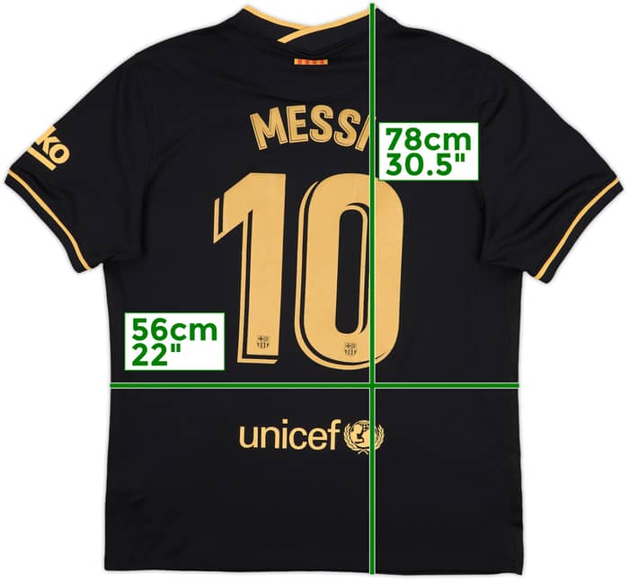 2020-21 Barcelona Away Shirt Messi #10 - 6/10 - (XL)