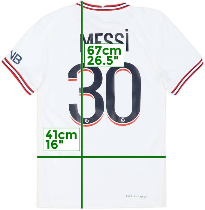 2021-22 Paris Saint-Germain Authentic Fourth Shirt Messi #30 - 8/10 - (XS)