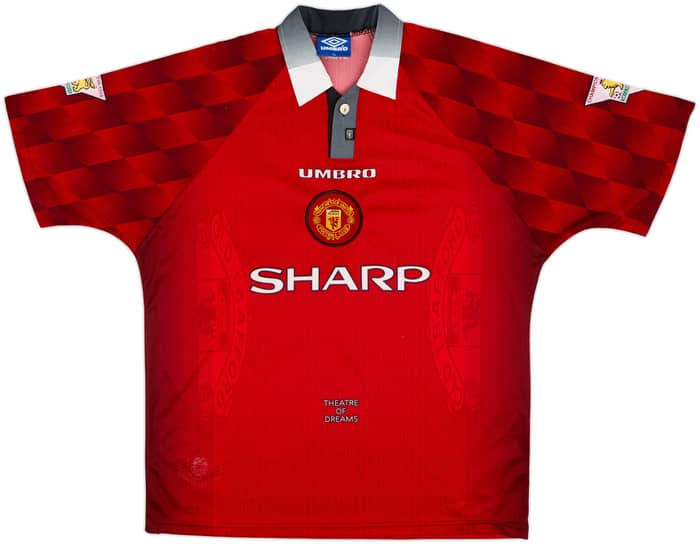 1996-98 Manchester United Home Shirt Beckham #10 - 6/10 - (XL)