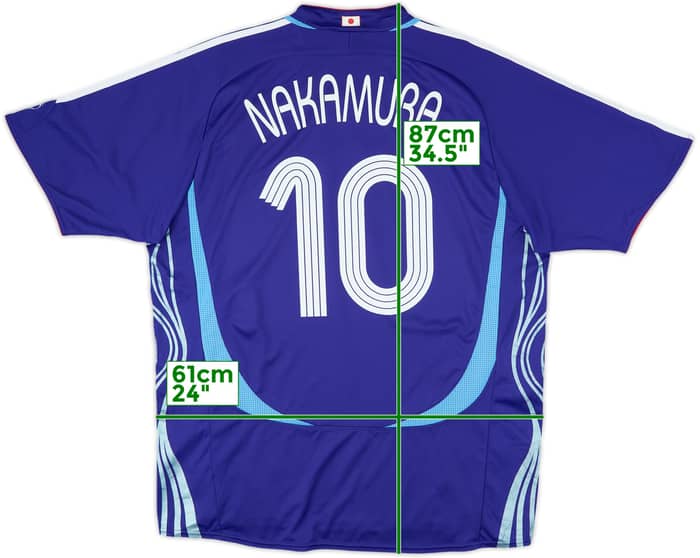 2006-08 Japan Home Shirt Nakamura #10 - 8/10 - (XL)