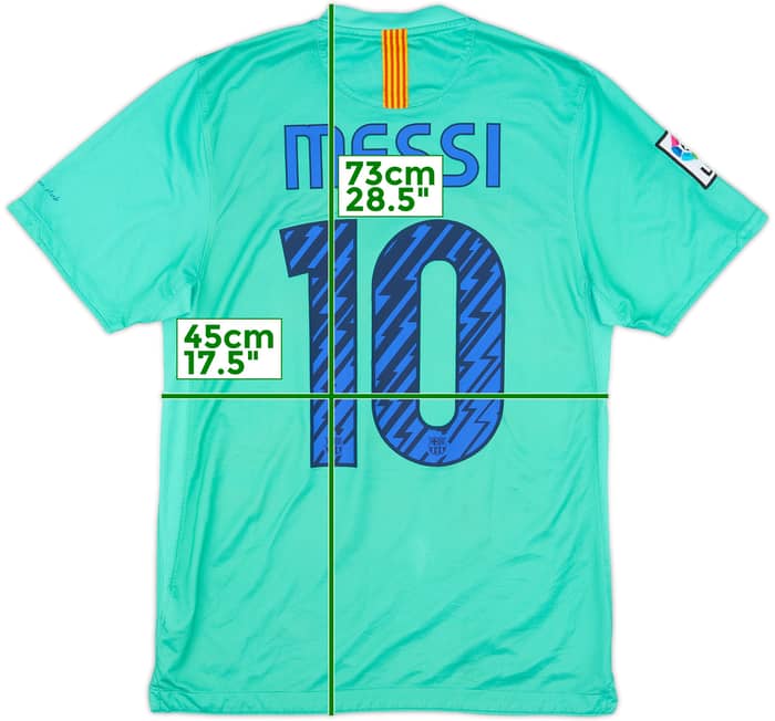 2010-11 Barcelona Away Shirt Messi #10 - 7/10 - (S)