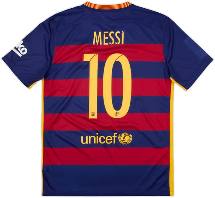 2015-16 Barcelona Home Shirt Messi #10 - 8/10 - (M)