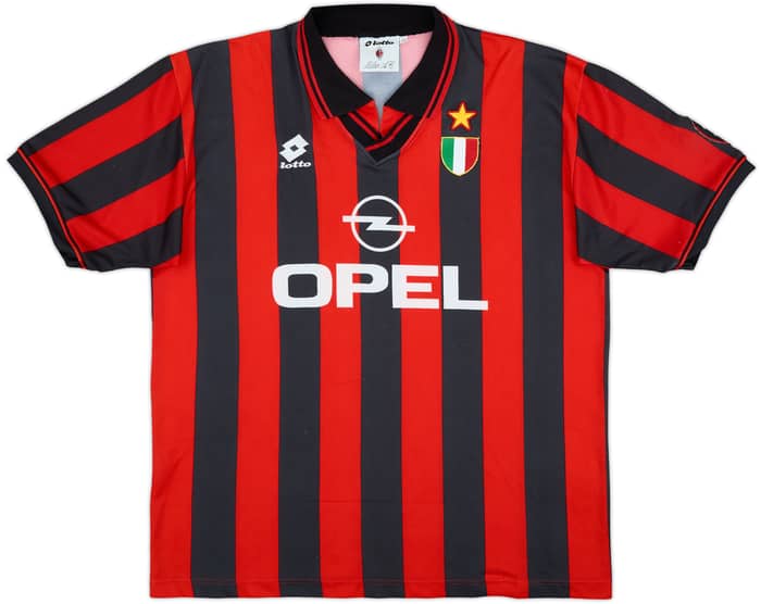 1996-97 AC Milan Home Shirt - 8/10 - (XL)