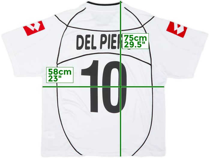 2002-03 Juventus Away Shirt Del Piero #10 - 6/10 - (L)