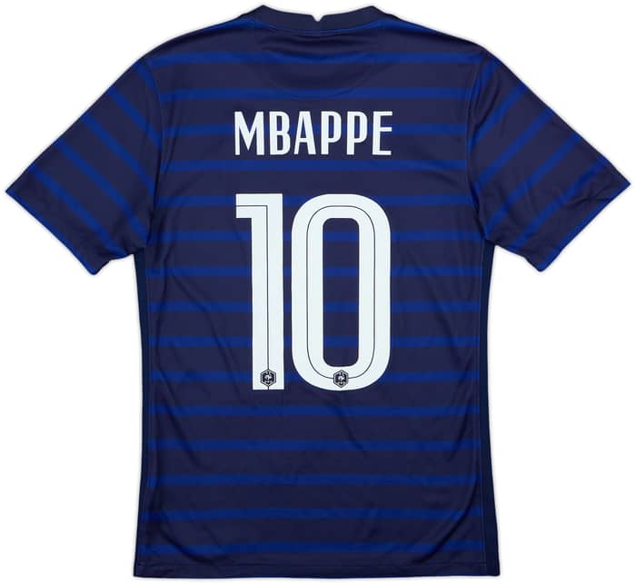 2020-21 France Home Shirt Mbappe #10 - 7/10 - (S)