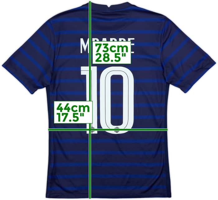 2020-21 France Home Shirt Mbappe #10 - 7/10 - (S)