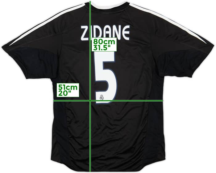 2004-05 Real Madrid Away Shirt Zidane #5 - 9/10 - (L)