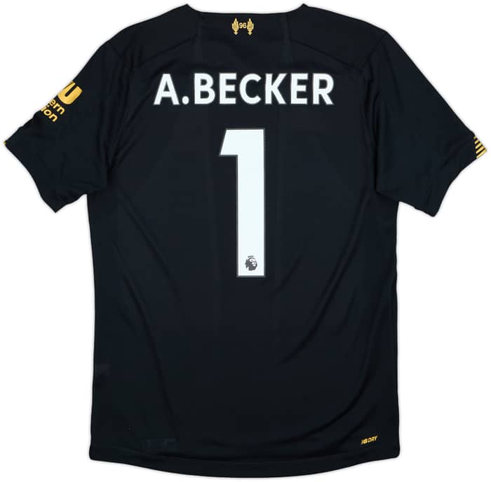 2019-20 Liverpool GK S/S Shirt A.Becker #1 - 9/10 - (S)