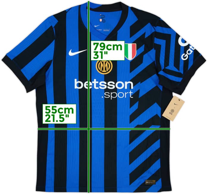 Camiseta auténtica de local del Inter Milan 2024-25 (L)