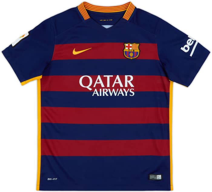 2015-16 Barcelona Home Shirt - 7/10 - (L.Boys)