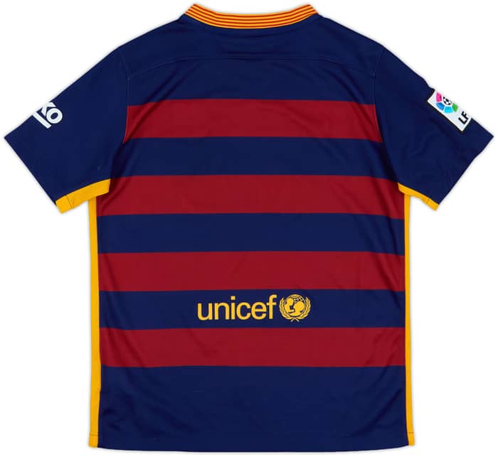 2015-16 Barcelona Home Shirt - 7/10 - (L.Boys)
