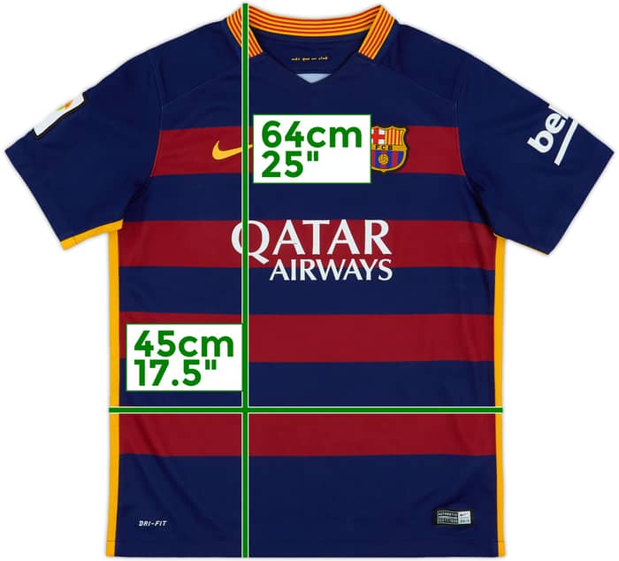 2015-16 Barcelona Home Shirt - 7/10 - (L.Boys)