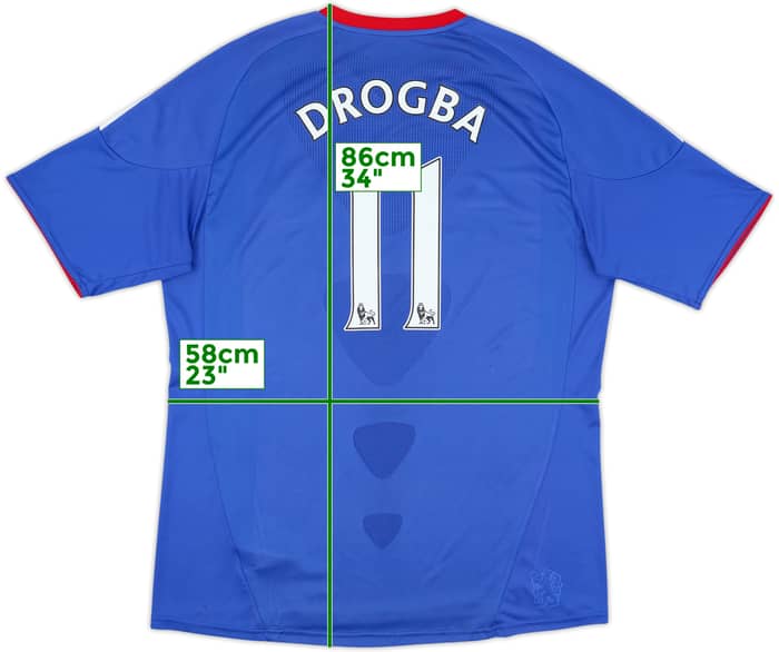 2010-11 Chelsea Home Shirt Drogba #11 - 6/10 - (XXL)