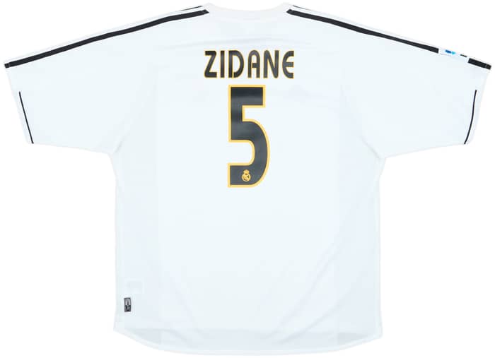 2003-04 Real Madrid Home Shirt Zidane #5 - 6/10 - (XL)