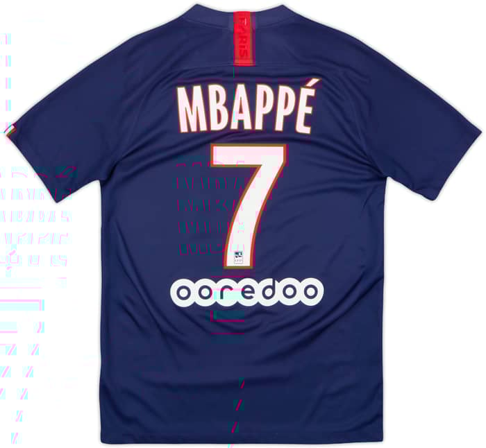 2019-20 Paris Saint-Germain Home Shirt Mbappe #7 - 8/10 - (S)