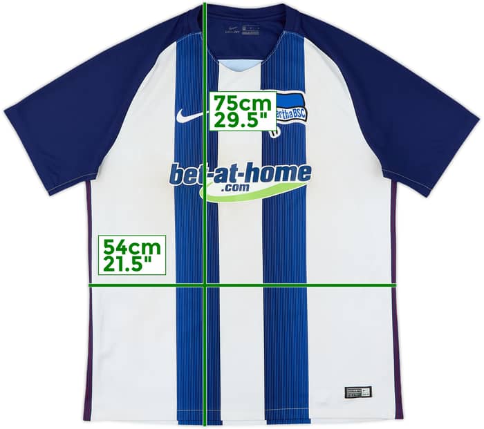 2016-17 Hertha Berlin Home Shirt - 5/10 - (M)
