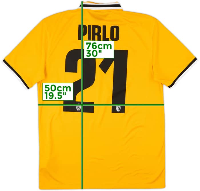 2013-14 Juventus Away Shirt Pirlo #21 - 7/10 - (M)