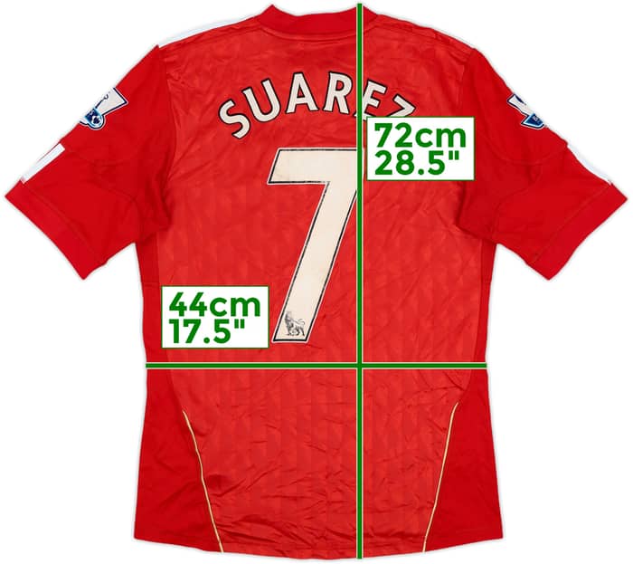 2010-12 Liverpool Home Shirt Suarez #7 - 5/10 - (S)