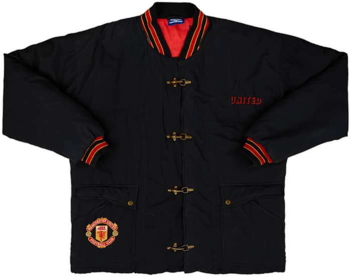 1990-92 Manchester United Umbro Padded Bench Coat - 8/10 - (L)
