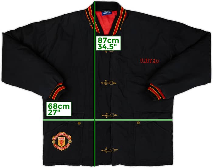 1990-92 Manchester United Umbro Padded Bench Coat - 8/10 - (L)