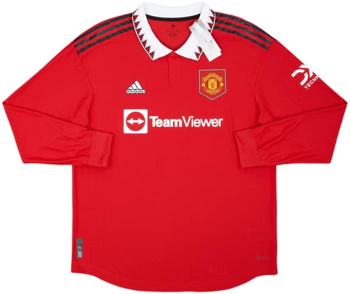 2022-23 Manchester United Authentic Home L/S Shirt Ronaldo #7 (XL)