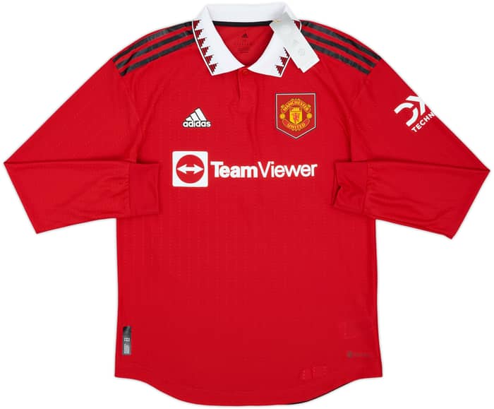 2022-23 Manchester United Authentic Home L/S Shirt Garnacho #49 (M)