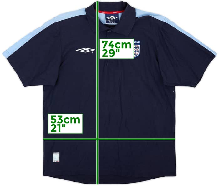 2005-06 England Umbro Polo Shirt - 8/10 - (M)