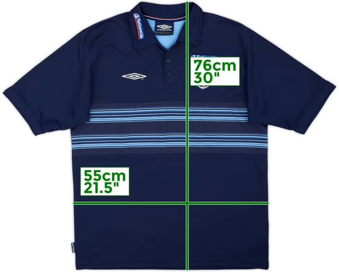 2002-04 England Umbro Polo Shirt - 6/10 - (L)