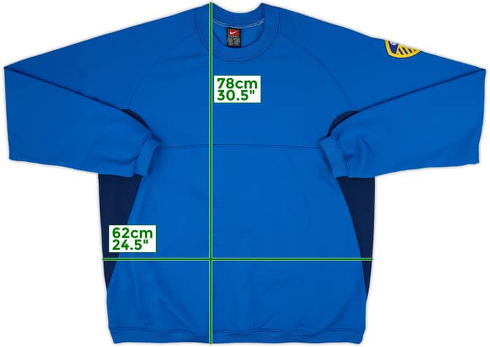 2000-01 Leeds United Nike Sweat Top - 9/10 - (XL)
