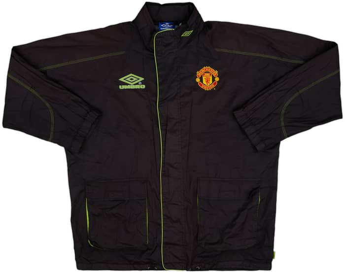 1998-99 Manchester United Umbro Hooded Rain Jacket - 6/10 - (L)