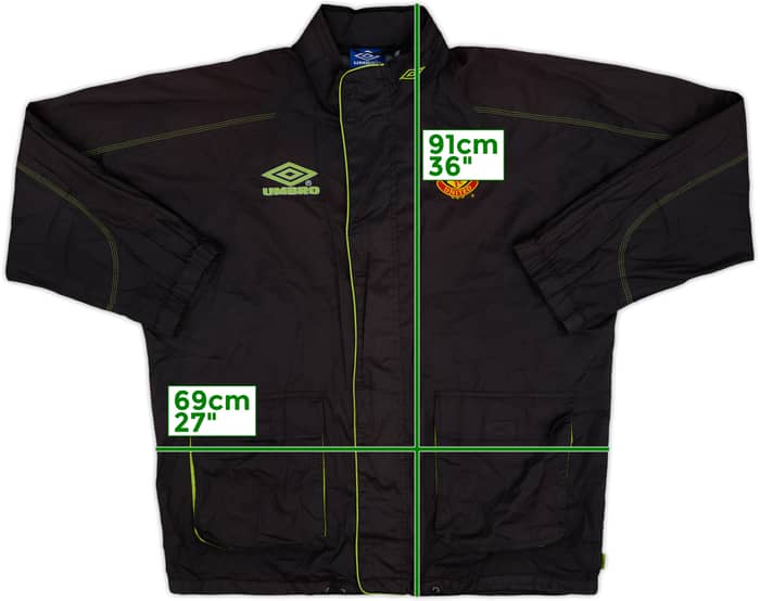 1998-99 Manchester United Umbro Hooded Rain Jacket - 6/10 - (L)