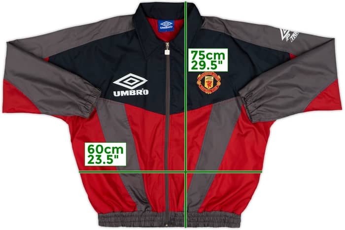 1994-95 Manchester United Umbro Track Jacket - 9/10 - (L)