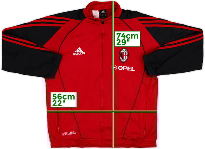 2005-06 AC Milan adidas Track Jacket - 7/10 - (XL.Boys)