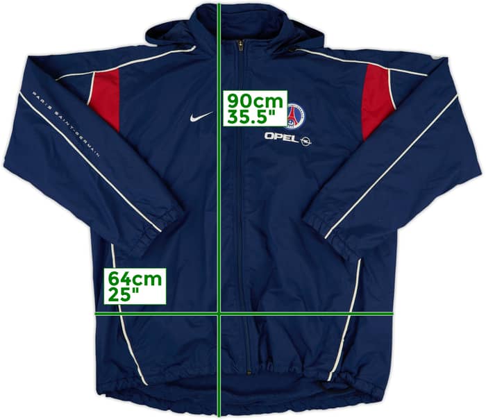2001-02 Paris Saint-Germain Nike Padded Bench Coat - 8/10 - (L)