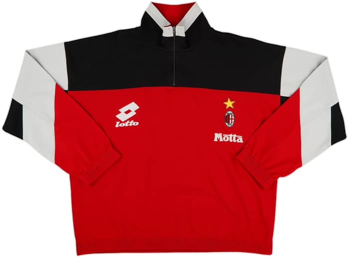 1993-94 AC Milan Lotto 1/4 Zip Track Jacket - 7/10 - (M)
