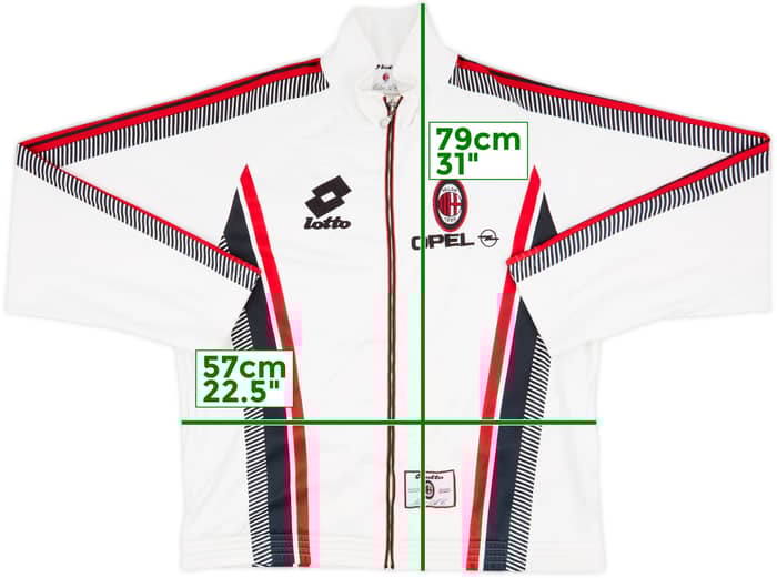 1997-98 AC Milan Lotto Track Jacket - 6/10 - (XL)